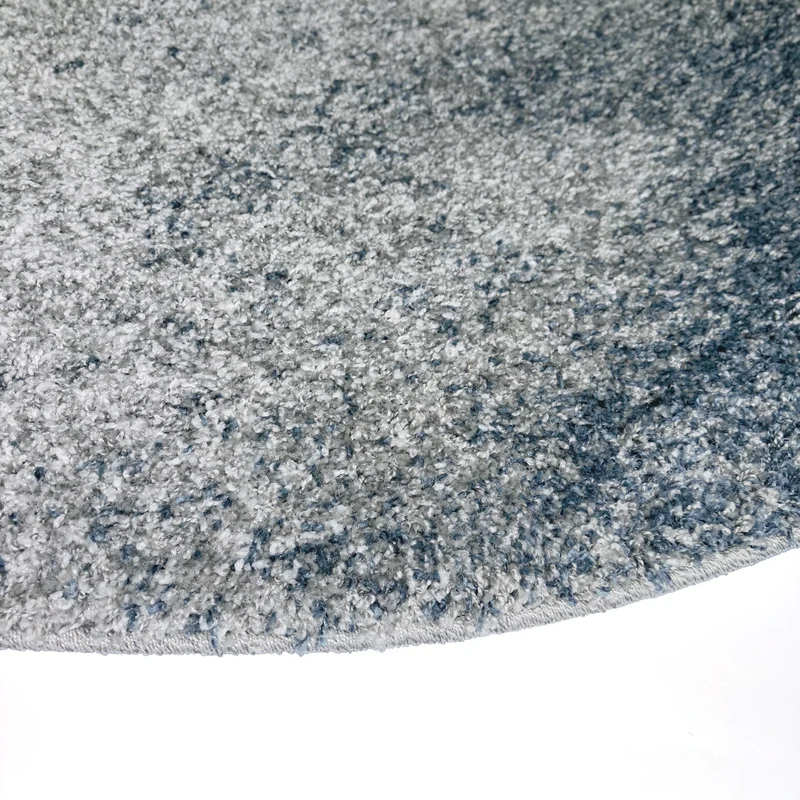 Tapis bleu rond Pacifik