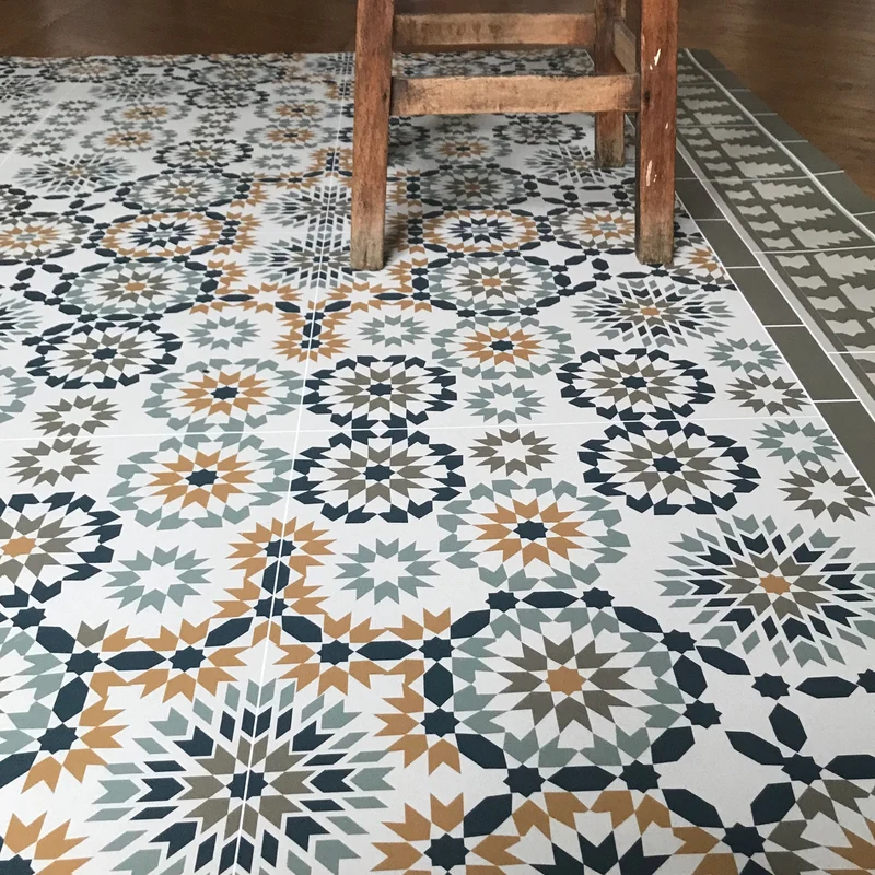 Tapis vinyle Tanger beige