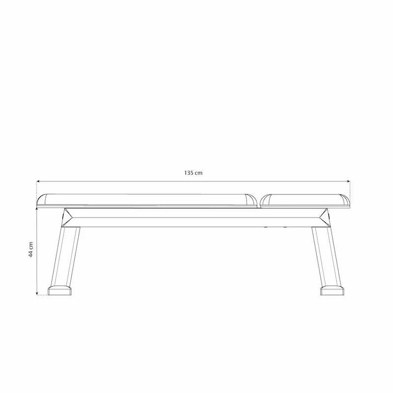 WeightBench Chêne Cuir Noir