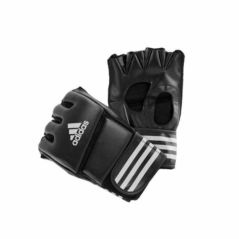 Gant Combat Libre PU sans pouce Noir/Blanc