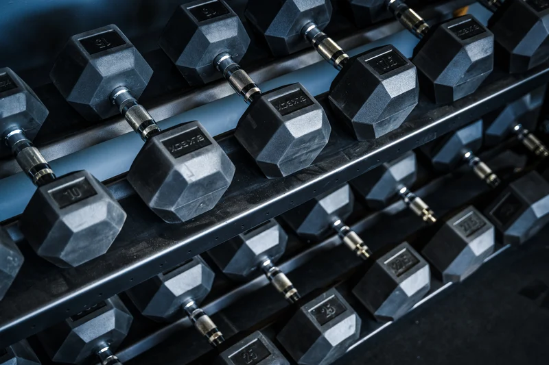 Rubber Hex Dumbbell