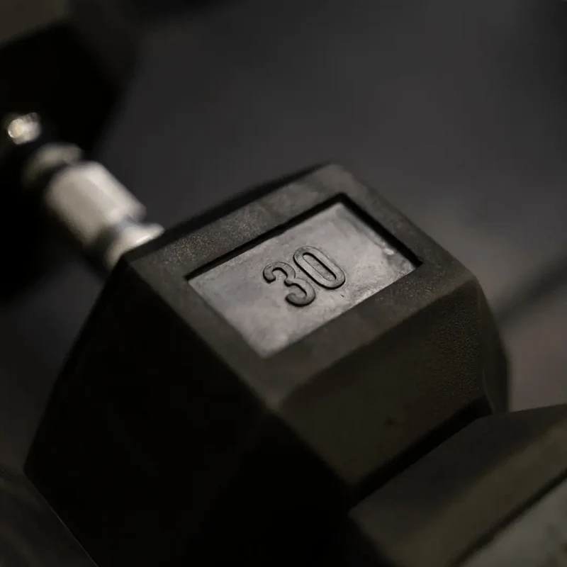Rubber Hex Dumbbell