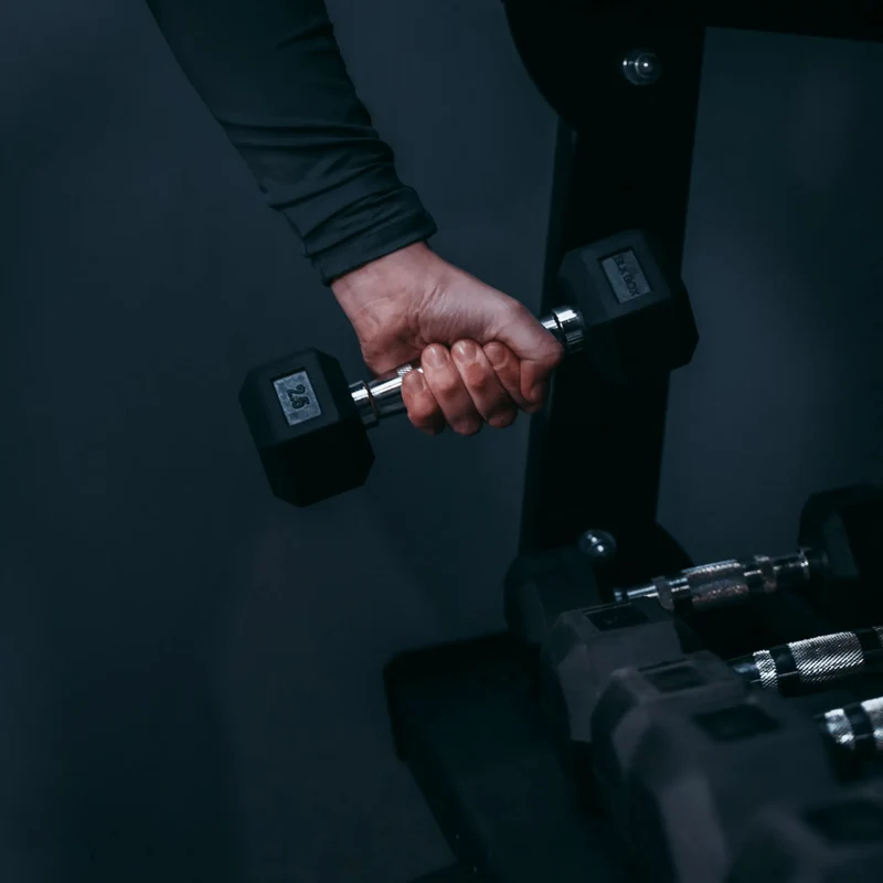 Rubber Hex Dumbbell