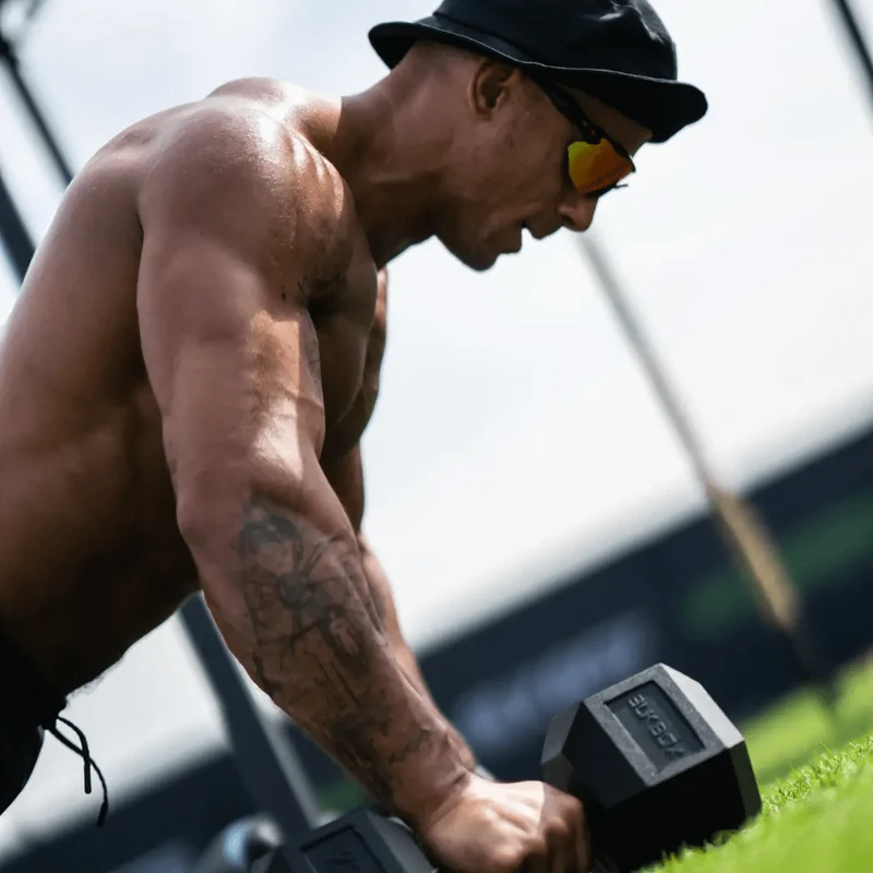 Rubber Hex Dumbbell