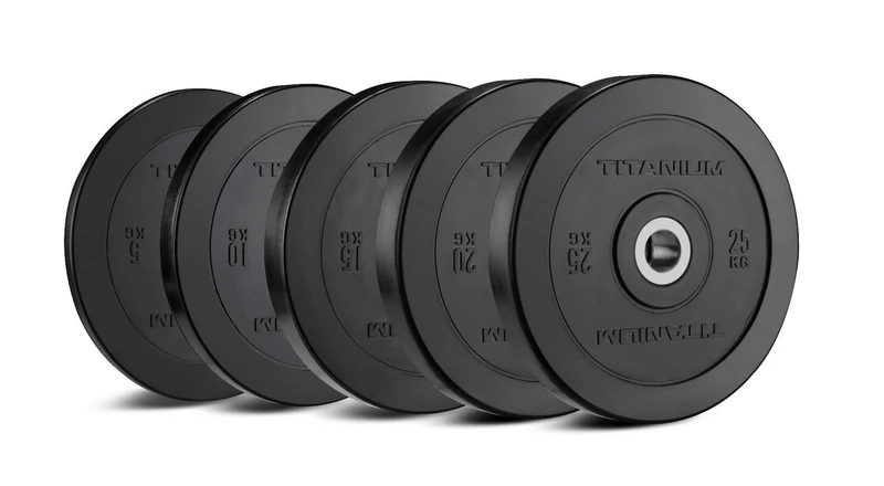 Disque Olympique Bumper Noir 15 KG BP15