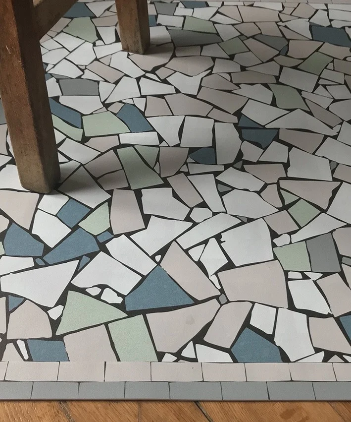 Tapis vinyle mosaique Sicilia