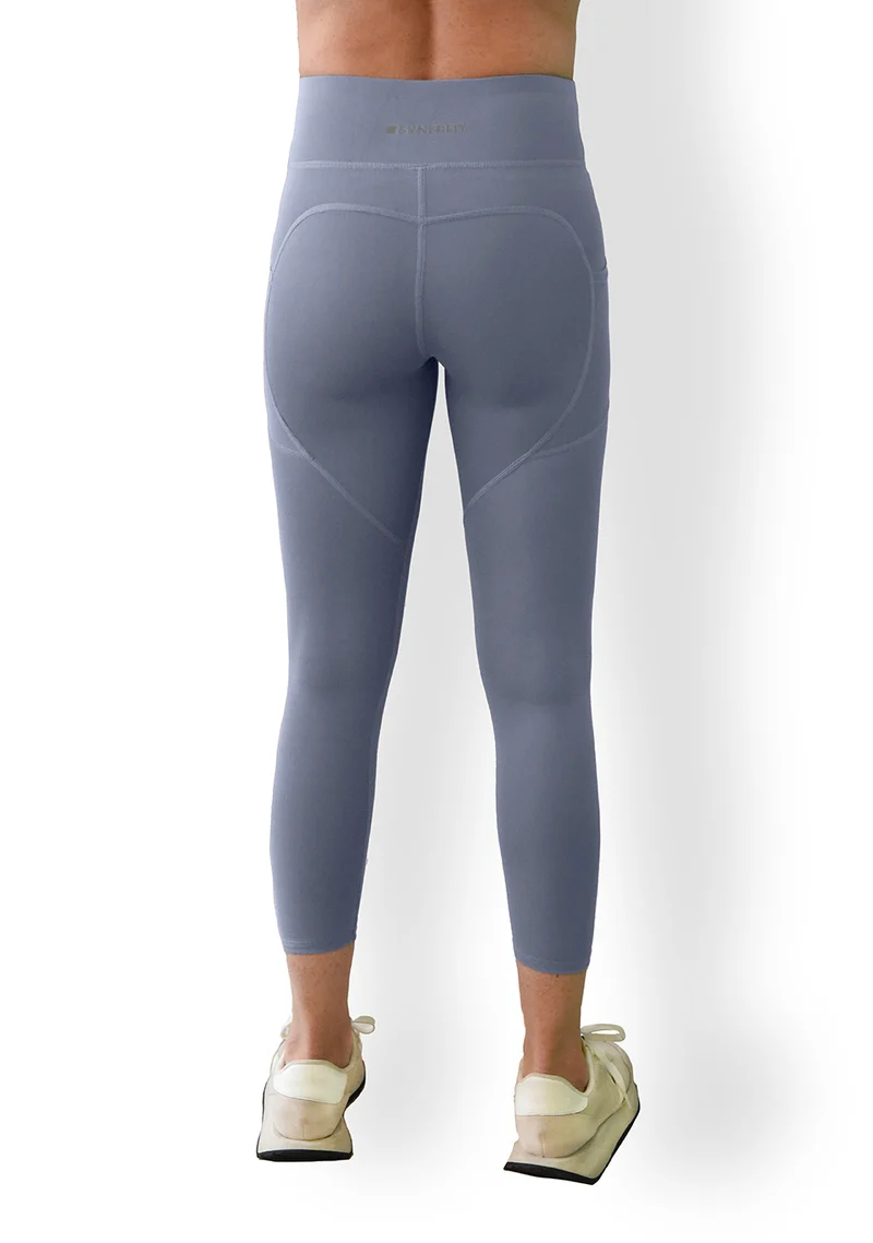 Legging fitness taille haute Bleu
