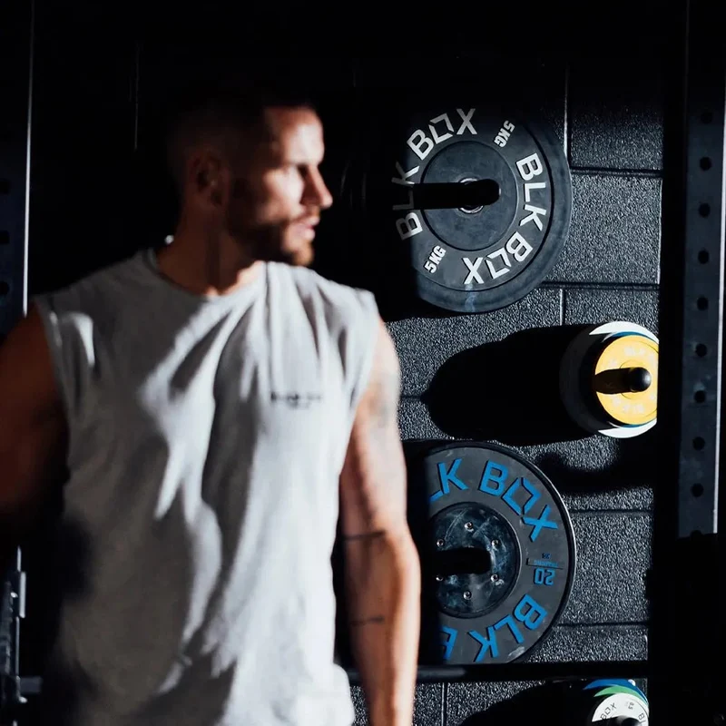 Wall Mounted Bumper Plate Storage
