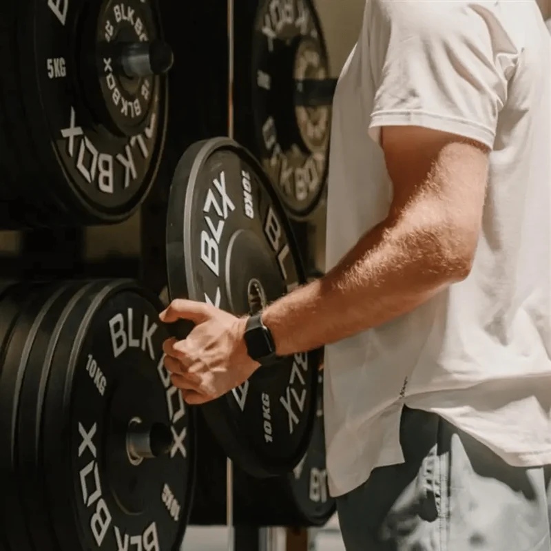 Wall Mounted Bumper Plate Storage