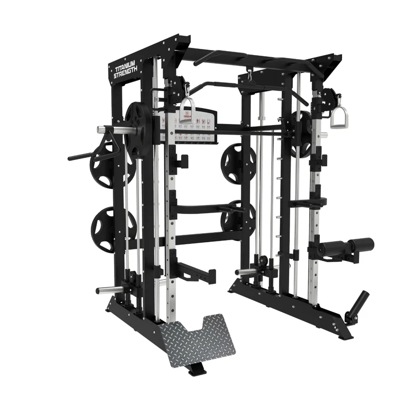 Multipower - Machine Smith avec Double Poulie + Rack B100 V3