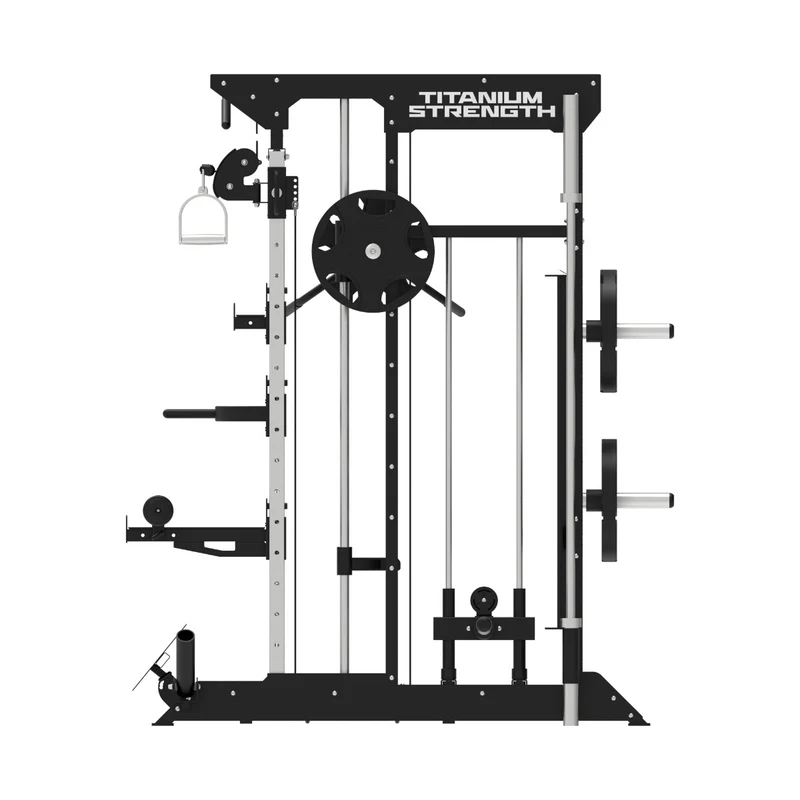 Multipower - Machine Smith avec Double Poulie + Rack B100 V3