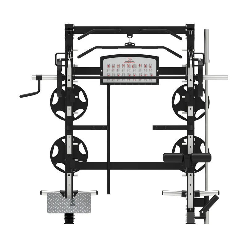 Multipower - Machine Smith avec Double Poulie + Rack B100 V3