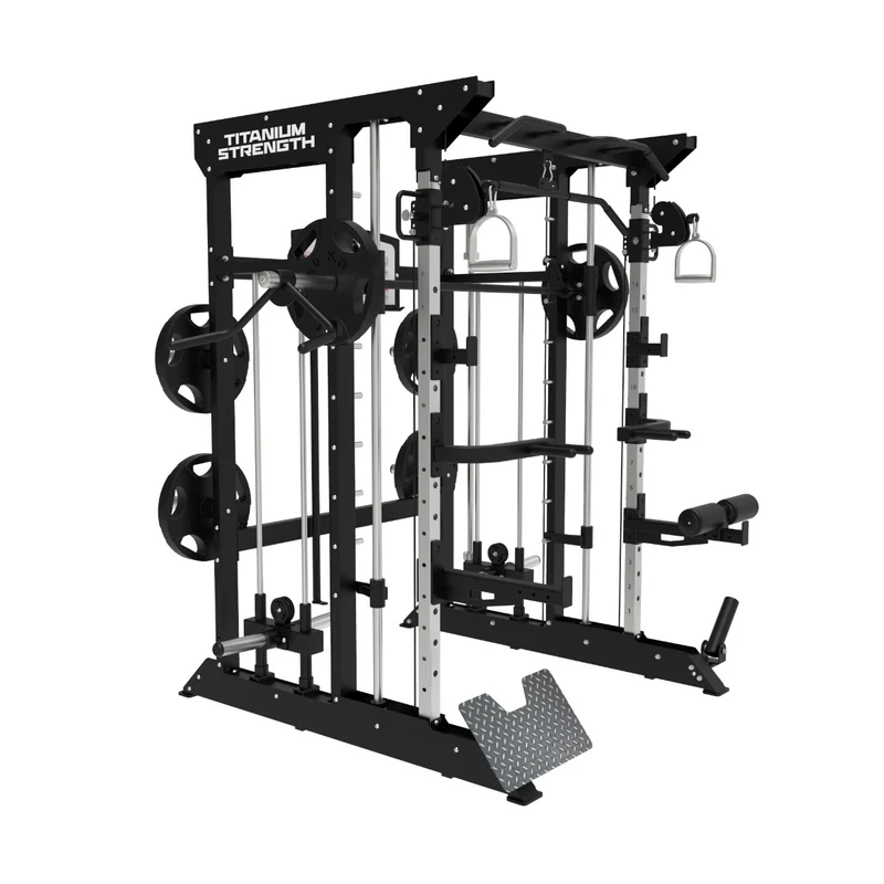 Multipower - Machine Smith avec Double Poulie + Rack B100 V3