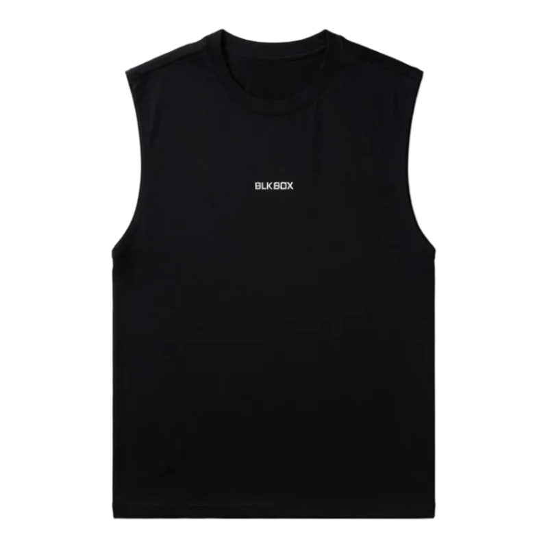 Black Sleeveless Workout Tee
