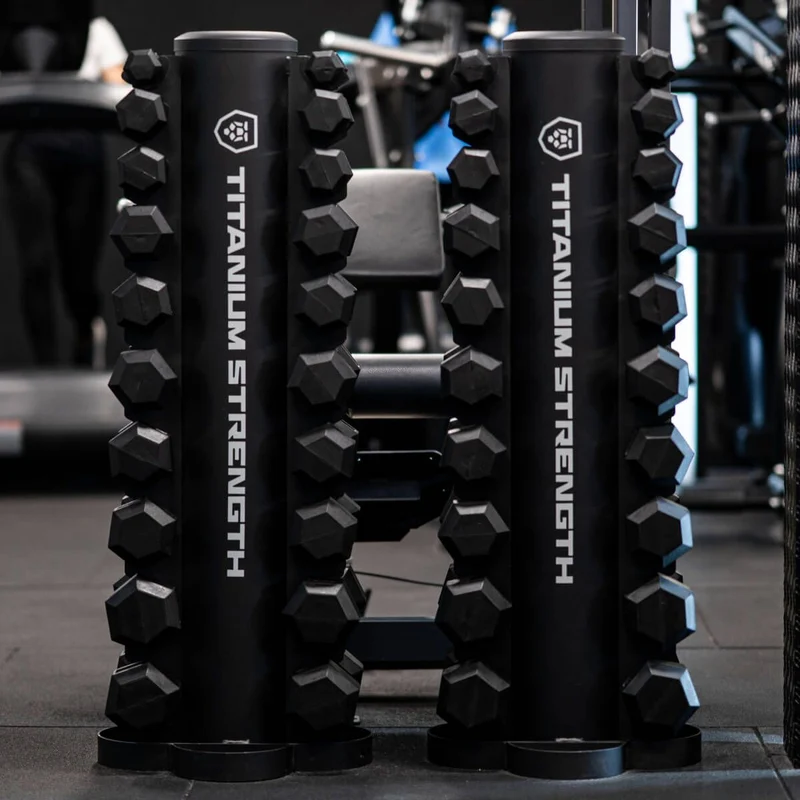 Haltères Hexagonaux de 1 à 10 KG + Rack Vertical TH10