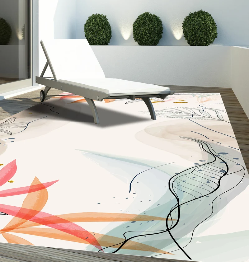 Tapis adhésif en vinyle pour intérieur / extérieur – Jardín Osaka