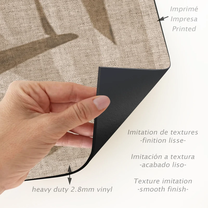 Tapis en vinyle pour intérieur / extérieur – Nature palmiers sepia