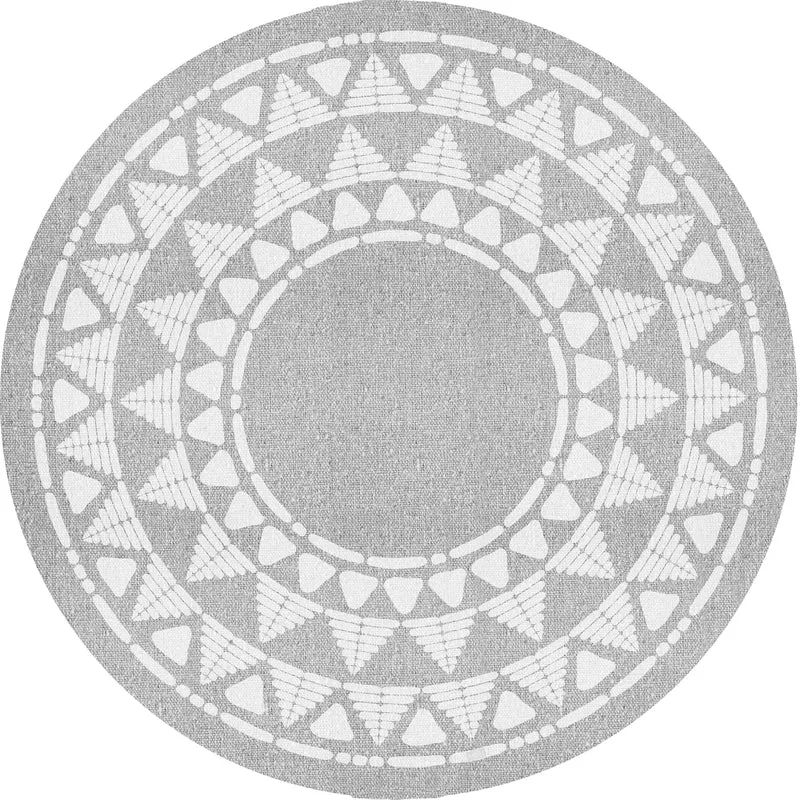 Tapis en vinyle pour intérieur / extérieur – Khamba gris