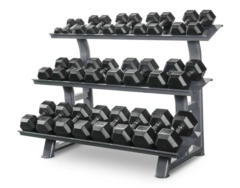 Haltères Hexagonales 2-30Kg + Rack de rangement TH30