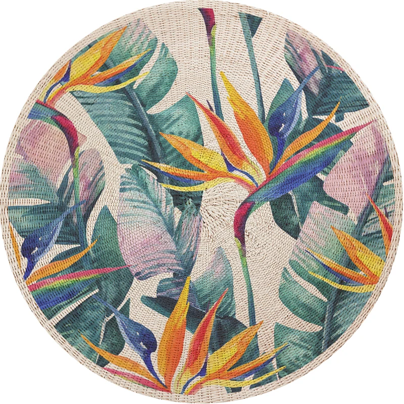 Tapis en vinyle pour intérieur / extérieur - Oiseaux de paradis