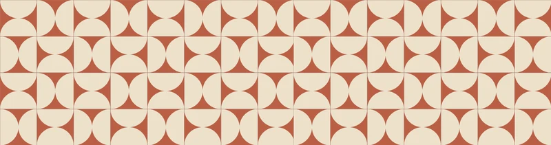 Tapis en vinyle pour intérieur / extérieur - Retro terracotta