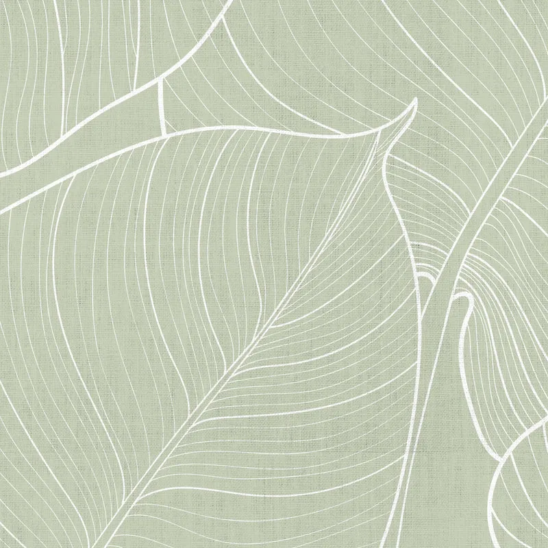 Tapis en vinyle pour intérieur / extérieur - Feuilles vertes