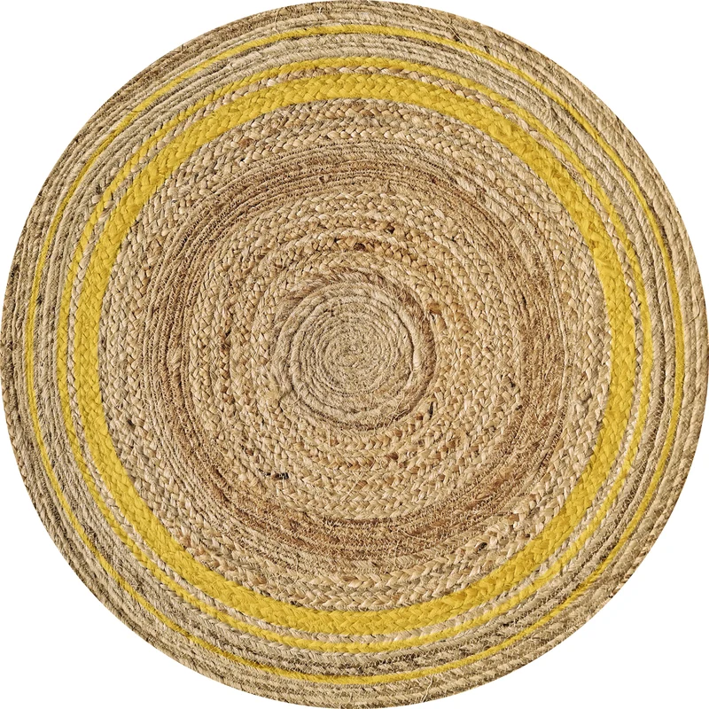 Tapis en vinyle pour intérieur / extérieur - Carthagène jaune