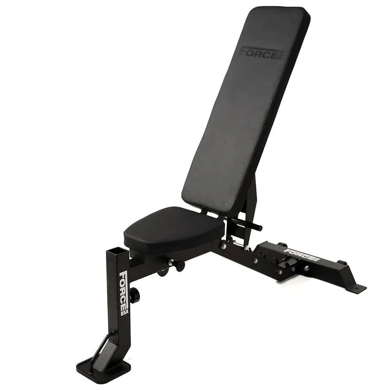 Force USA MyBench V2 - Banc Réglable avec Pupitre de Biceps et Extension de Jambes