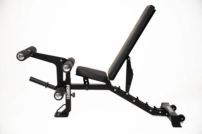 Force USA MyBench V2 - Banc Réglable avec Pupitre de Biceps et Extension de Jambes