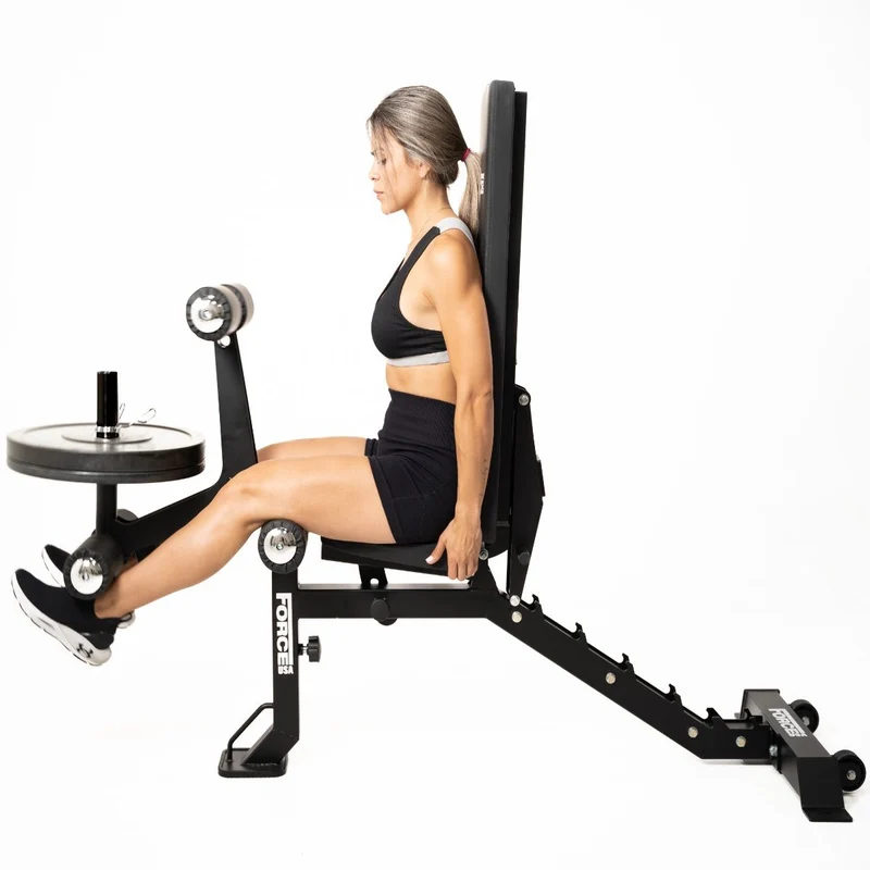 Force USA MyBench V2 - Banc Réglable avec Pupitre de Biceps et Extension de Jambes