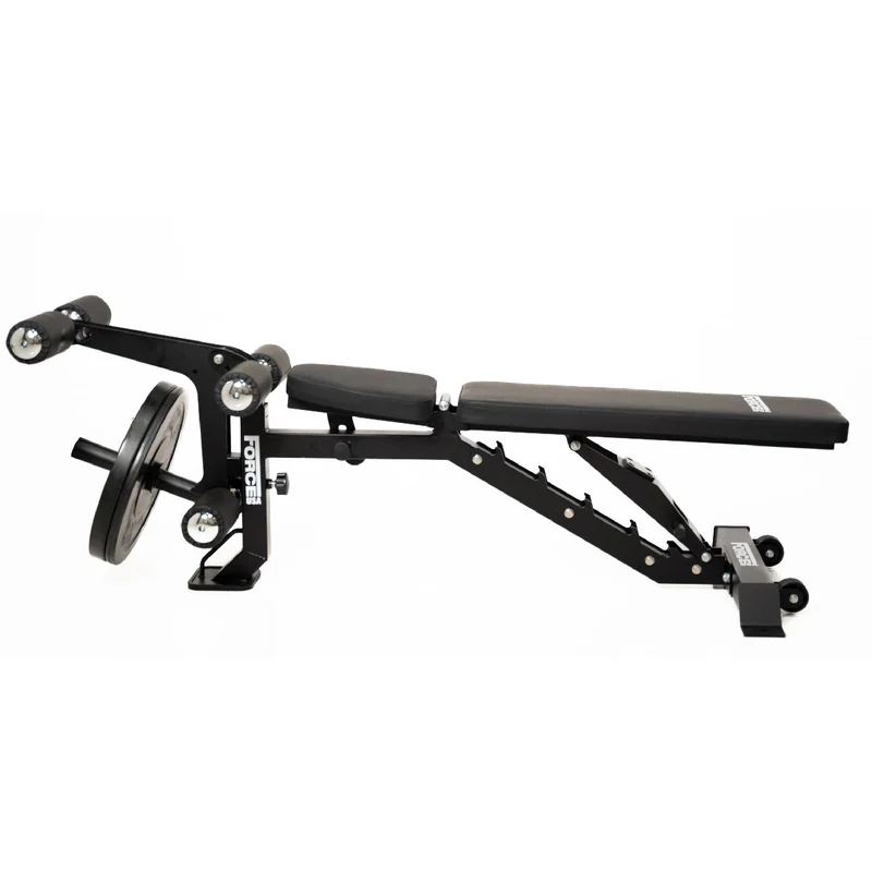 Force USA MyBench V2 - Banc Réglable avec Pupitre de Biceps et Extension de Jambes