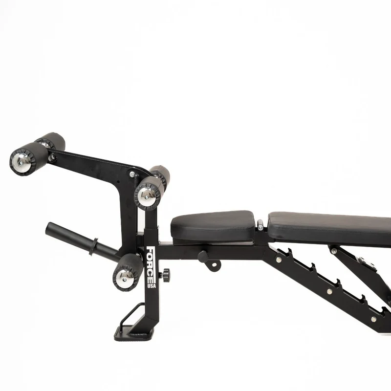 Force USA MyBench V2 - Banc Réglable avec Pupitre de Biceps et Extension de Jambes