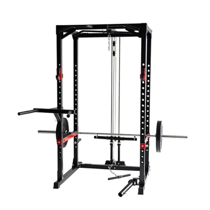 Cage squat combo poulie