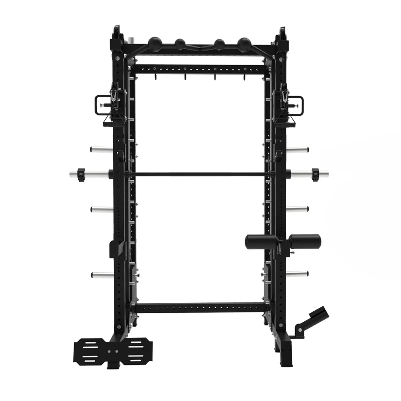 Smith Machine Multifonctionnelle B500 PRO - Machine Smith Commerciale à Double Poulie + Rack