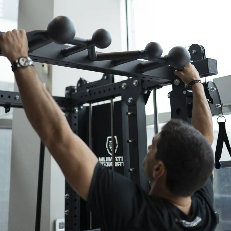 Smith Machine Multifonctionnelle B500 PRO - Machine Smith Commerciale à Double Poulie + Rack