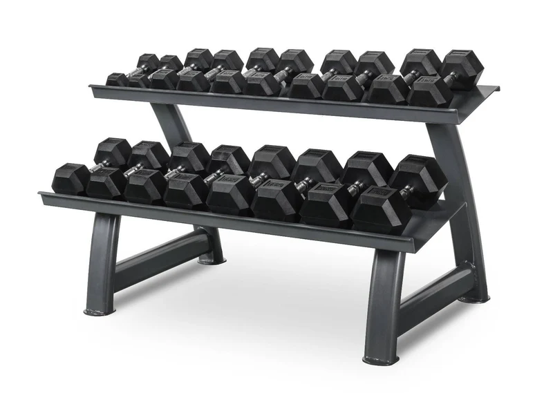 Set d'haltères hexagonaux 2- 20kg TH20 + Rack
