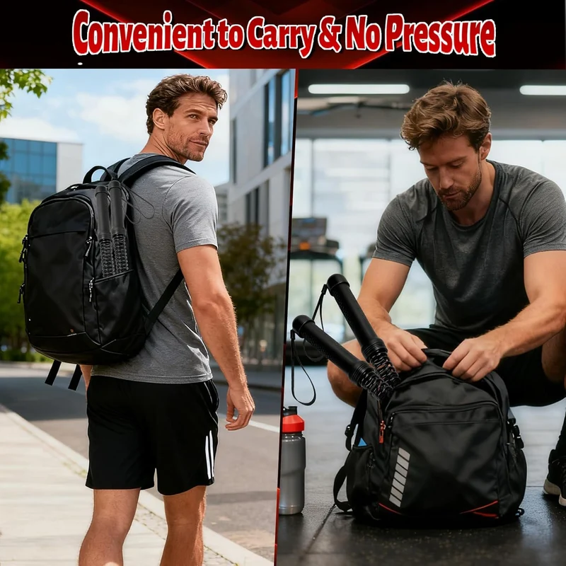 Umay Portable Cordless Battle Rope Weighted for Strength Workout (2 PCS)