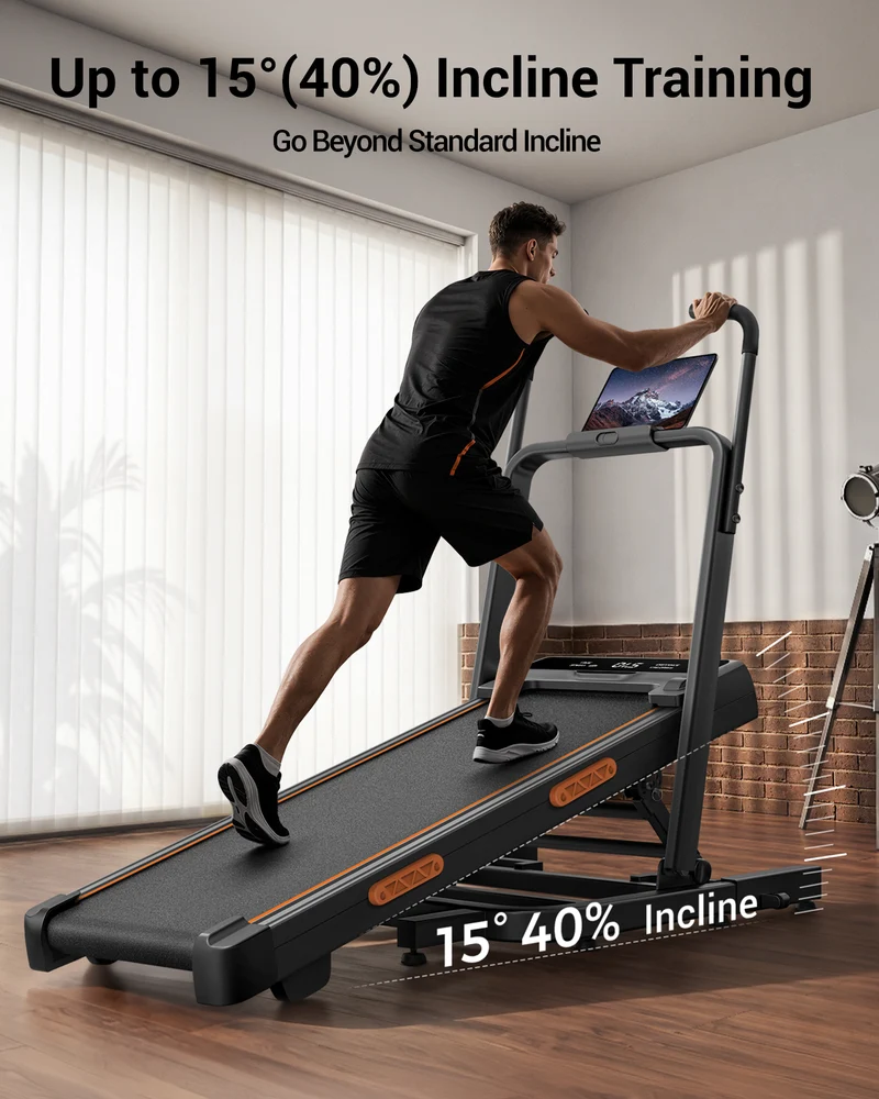 Umay X5FD 32% Incline Foldable Treadmill with Dual Handle Bar 10KM/H