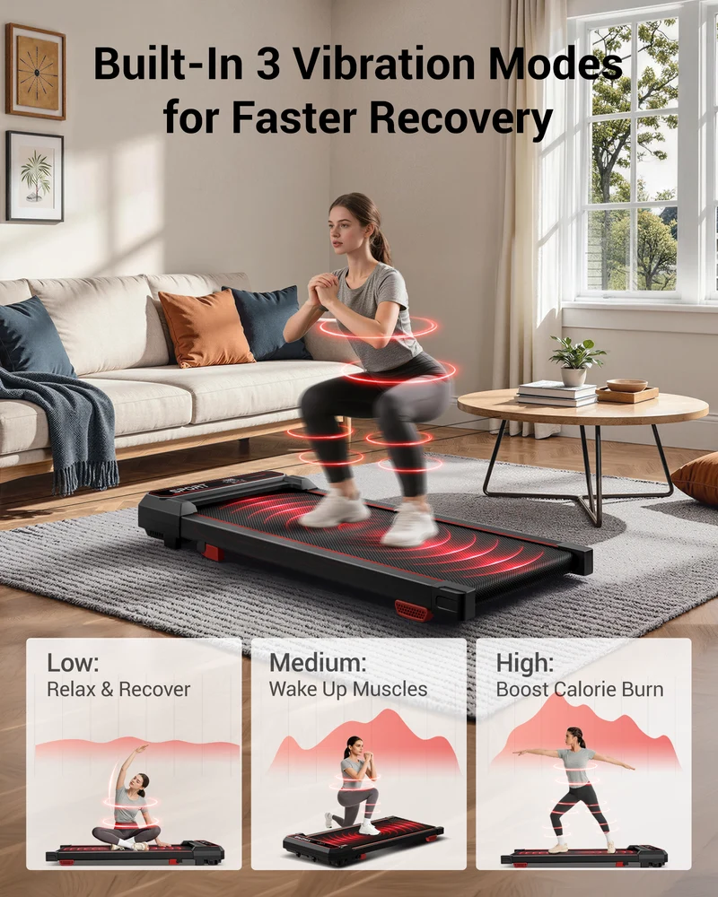 Umay U19 3-in-1 Vibration Walking Pad with 15% Incline & 8 KM/H