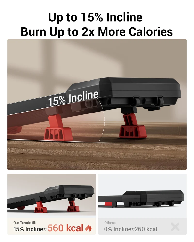 Umay U19 3-in-1 Vibration Walking Pad with 15% Incline & 8 KM/H