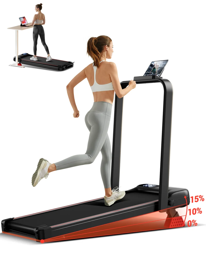 Umay U20F Folding 3-in-1 Walking Pad with 10%/15% Incline 1-10 km/h