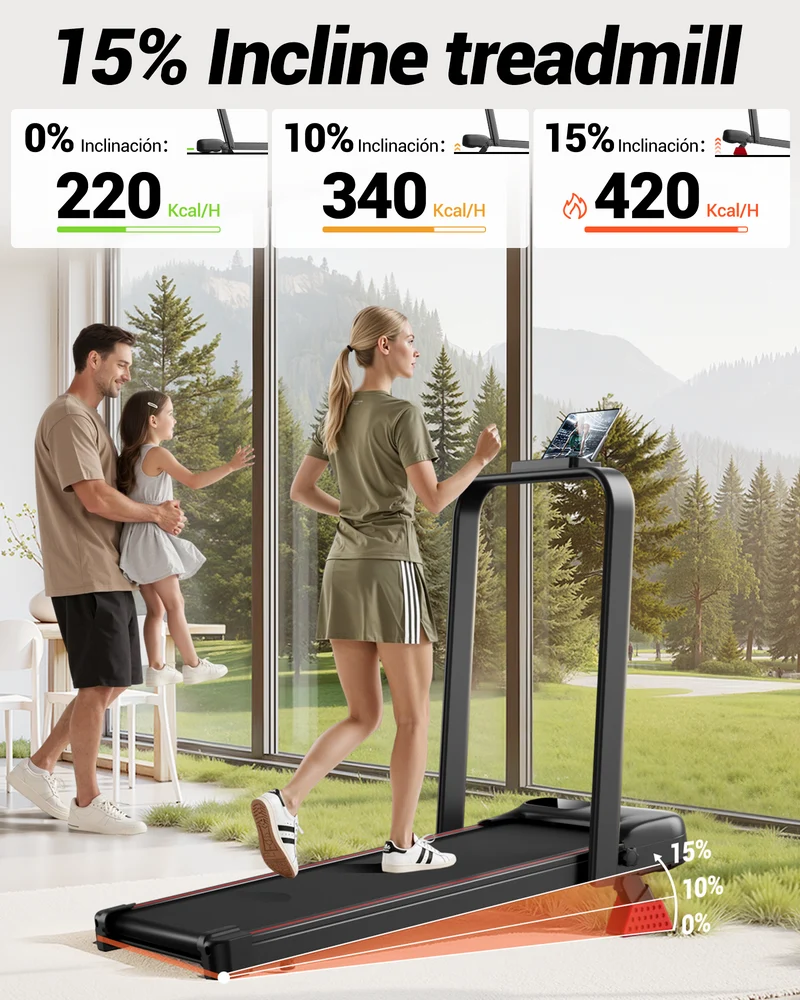 Umay U20F Folding 3-in-1 Walking Pad with 10%/15% Incline 1-10 km/h