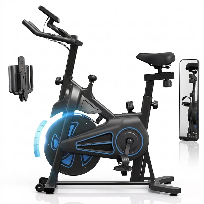 Vélo d'appartement spinning Fitmovéa QK116C – magnétique, volant 12 kg