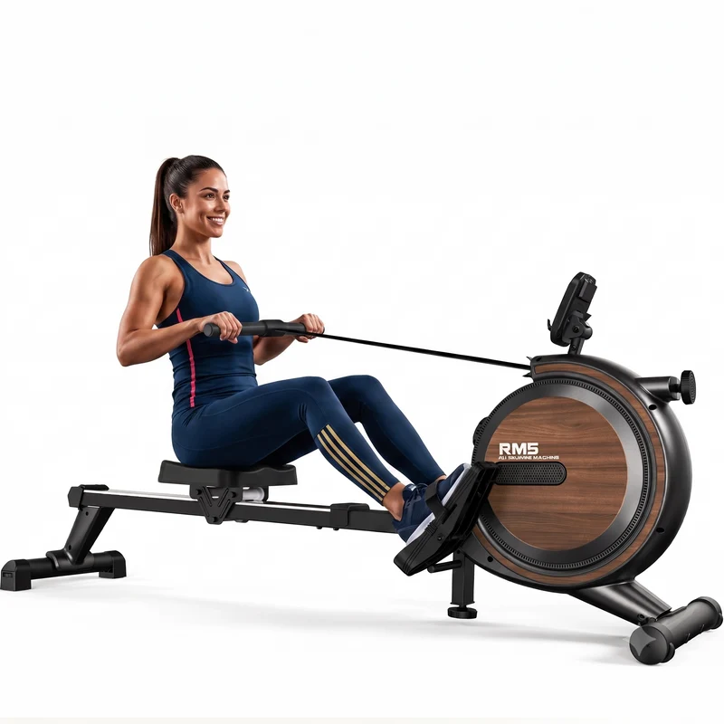 Rameur magnétique Fitmovéa RM5 – 16 niveaux, Bluetooth Kinomap