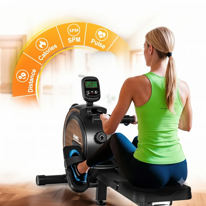 Rameur magnétique Fitmovéa RM5 – 16 niveaux, Bluetooth Kinomap
