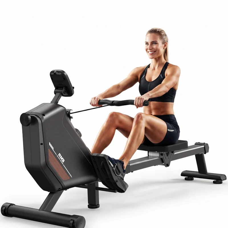 Rameur magnétique pliable Fitmovéa RM3 – 16 niveaux, Bluetooth