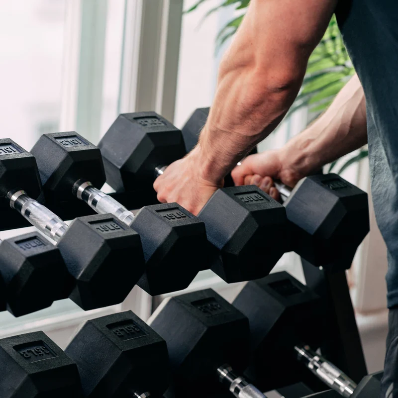 Bundle: Hex Dumbbells & Rack