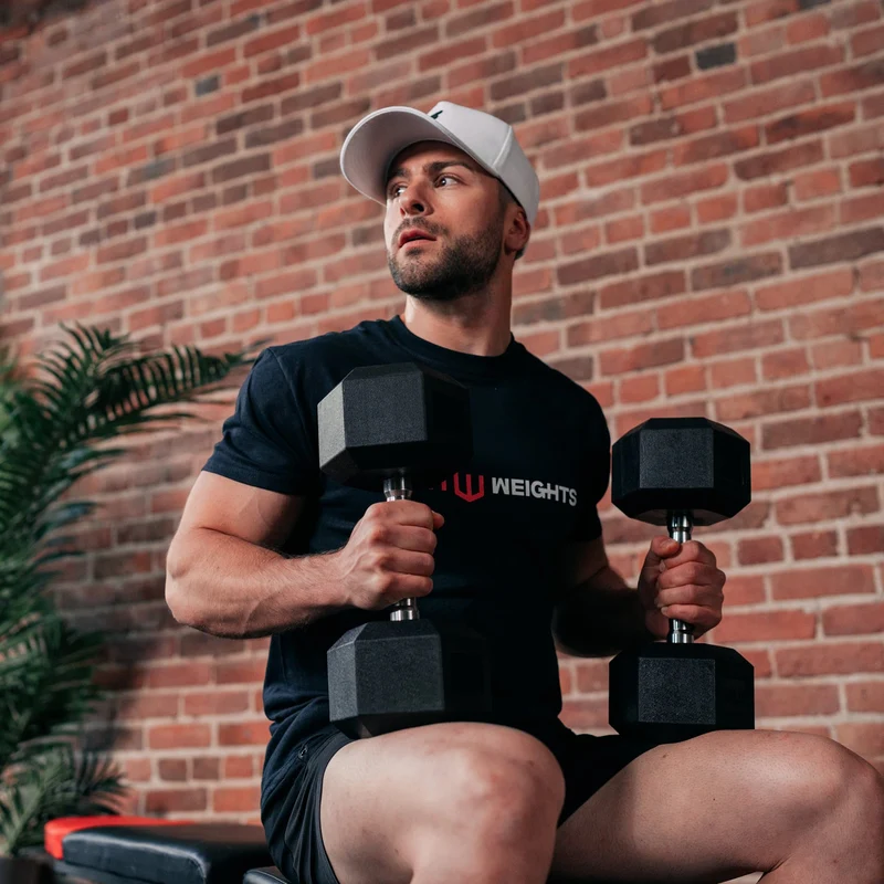 Bundle: Hex Dumbbells & Rack