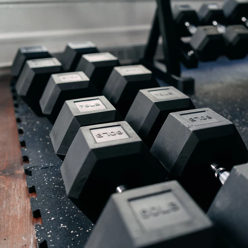 Bundle: Hex Dumbbells & Rack