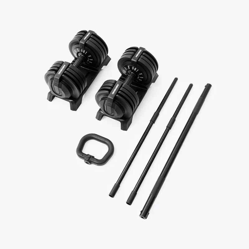 Bundle : Ascend 3-in-1 Adjustable Dumbbells (7 to 52.5 lb) & Bench